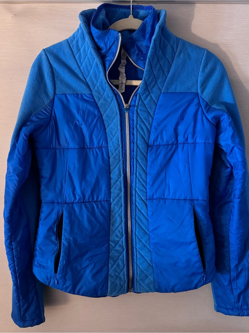 lululemon athletica Blue Quilted Puffer Jacket